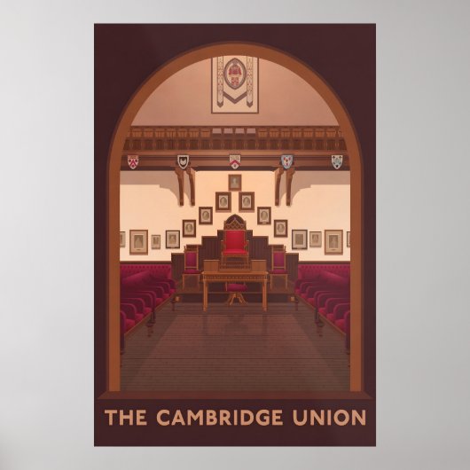 Affiche de voyage de l'Union de Cambridge (Devant)