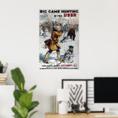 Affiche de voyage de l'Union Soviétique Chasse de (Bureau à domicile)