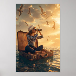 Affiche de Voyage de Merveille sur la Mer Dorée