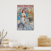 Affiche de voyage de Monaco Alphonse Mucha Impress (Cuisine)
