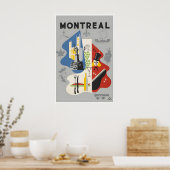 Affiche de voyage de Montréal Impression d'art Can (Cuisine)