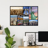 affiche de voyage de new york (Bureau à domicile)