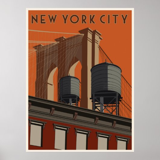 Affiche de voyage de New York (Devant)