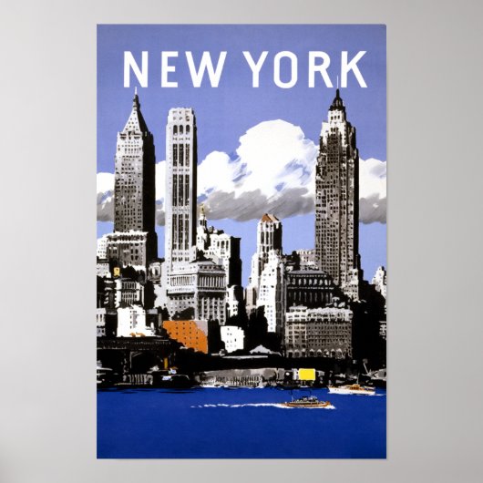 Affiche de voyage de New York (Devant)