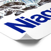 Affiche de voyage de Niagara Falls (Coin)