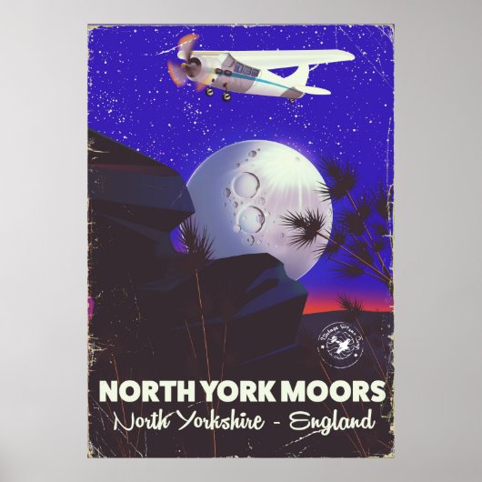 Affiche de voyage de North York Moors Angleterre (Devant)
