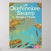 Affiche de voyage de Okefenokee Swamp (Devant)