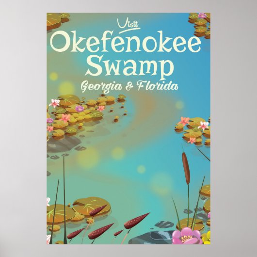 Affiche de voyage de Okefenokee Swamp (Devant)