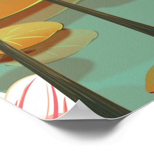 Affiche de voyage de Okefenokee Swamp (Coin)