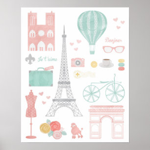Affiche de voyage de Paris