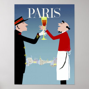 Affiche de voyage de Paris, France