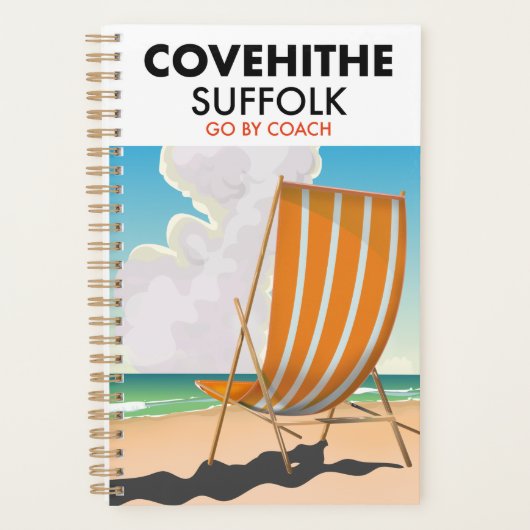 Affiche de voyage de plage suffolée Covehithe (Devant)