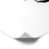 Affiche de voyage de plage Valras-Plage France. (Coin)