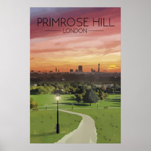 Affiche de voyage de Primrose Hill Londres