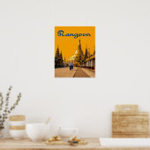 Affiche de voyage de Rangoun (Cuisine)