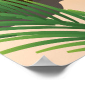 Affiche de voyage de Reggae Beach Jamaïque (Coin)