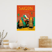Affiche de voyage de Saigon vietnam (Cuisine)