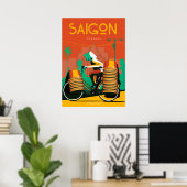 Affiche de voyage de Saigon vietnam (Bureau à domicile)