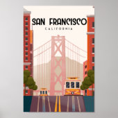 Affiche de voyage de San Francisco (Devant)