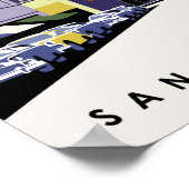 Affiche de voyage de San Francisco (Coin)