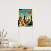 Affiche de voyage de San Francisco (Cuisine)