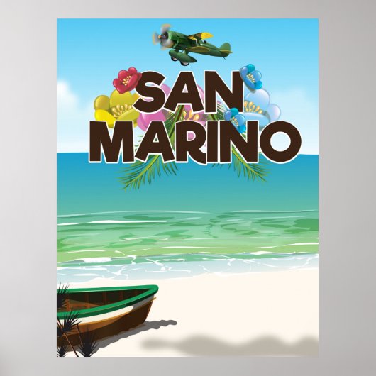 Affiche de voyage de San Marino Beach (Devant)