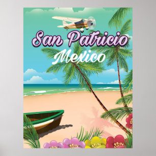 Affiche de voyage de San Patricio Mexique