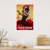 Affiche de voyage de Séville Espagne Impression d' (Cuisine)