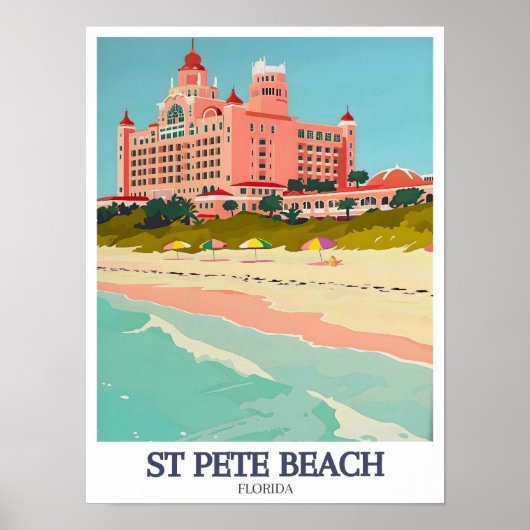 Affiche de voyage de St Pete Beach - Hôtel Don CeS (Devant)