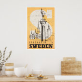 Affiche de voyage de Stockholm Suède Impression d' (Cuisine)
