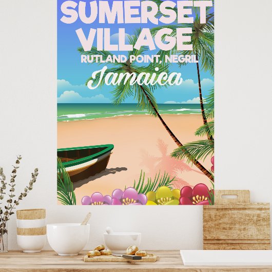 Affiche de voyage de Sumerset Village Jamaïque (Cuisine)