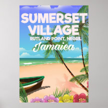 Affiche de voyage de Sumerset Village Jamaïque