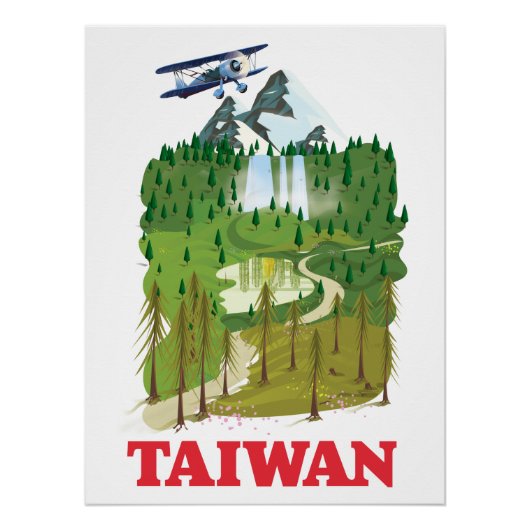 Affiche de voyage de Taïwan (Devant)
