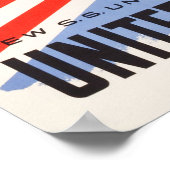 Affiche de voyage de United States Lines (Coin)