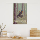 Affiche de voyage de VTT de Chopwell Woods (Cuisine)