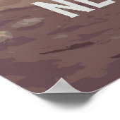 Affiche de voyage de VTT de Nevis Range (Coin)