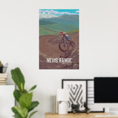 Affiche de voyage de VTT de Nevis Range (Bureau à domicile)