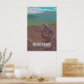 Affiche de voyage de VTT de Nevis Range (Cuisine)