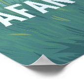 Affiche de voyage de vtt du parc forestier d'Afan (Coin)