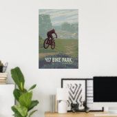 Affiche de voyage de vtt du parc vélo 417 (Bureau à domicile)