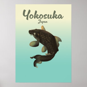 Affiche de voyage de Yokosuka Japon