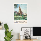 Affiche de voyage d'Édimbourg Art écossais Écosse (Bureau à domicile)