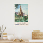 Affiche de voyage d'Édimbourg Art écossais Écosse (Cuisine)