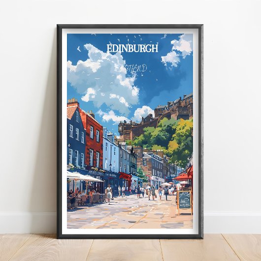 Affiche de voyage d'Édimbourg Royal Mile Impressio