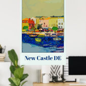 Affiche de voyage Delaware, modifier le texte (Bureau à domicile)