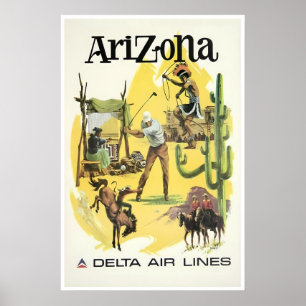 Affiche de voyage Delta Arizona Art Print