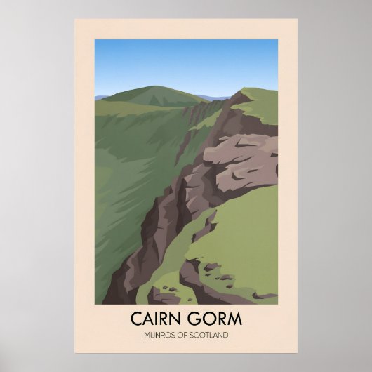 Affiche de voyage des Cairn Gorm Munros d'Écosse (Devant)