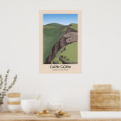 Affiche de voyage des Cairn Gorm Munros d'Écosse (Cuisine)