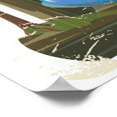 Affiche de voyage des Carpates (Coin)