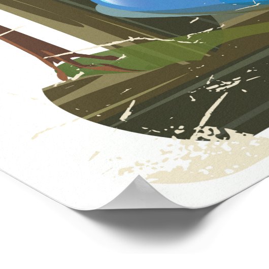 Affiche de voyage des Carpates (Coin)